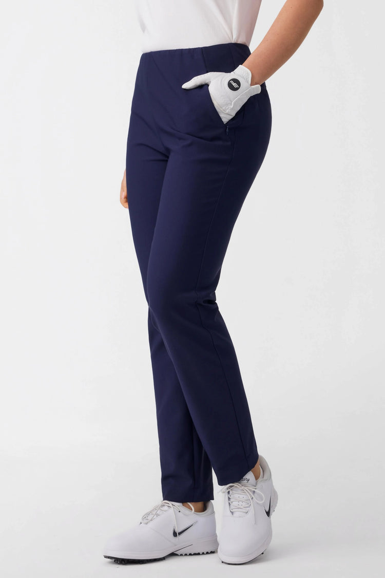 Women’s Zip-Pocket Stretch Pants - Midnight Navy