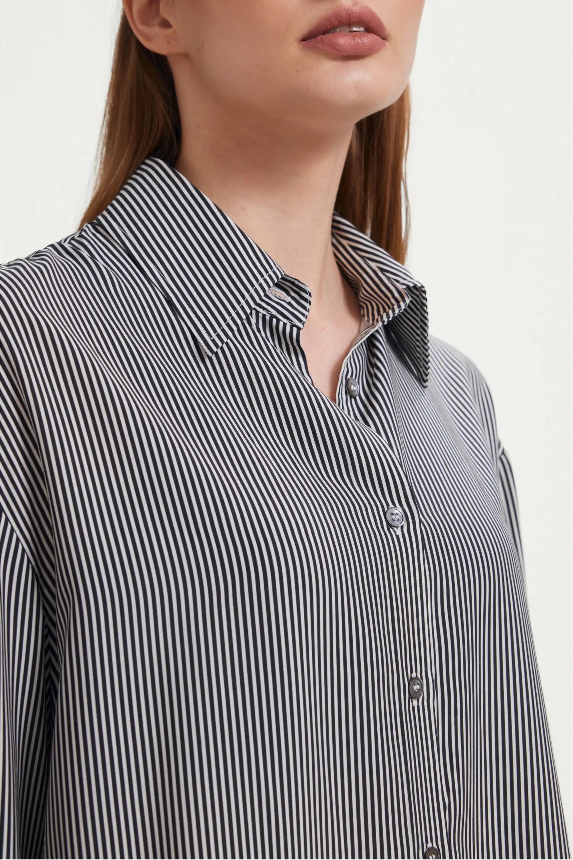 The Classic Stripe Button-Down - Black Stripe