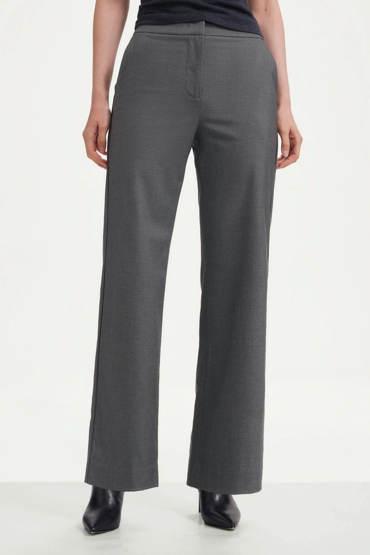 The Harper Tailored Pant - Steel Grey