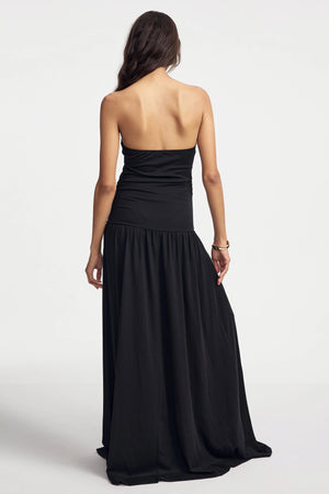 Women’s Strapless Maxi Dress - Black