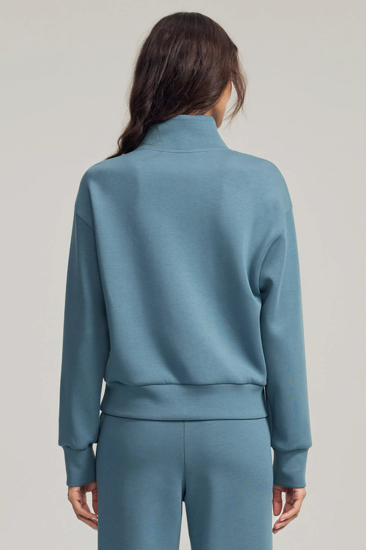 Women’s Luxe Half-Zip Pullover - Slate Blue
