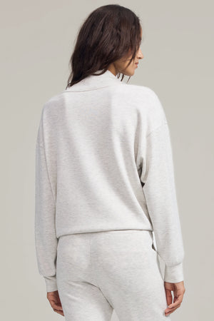 Women’s Tencel™ Cowl Neck Pullover - Heather Oatmilk