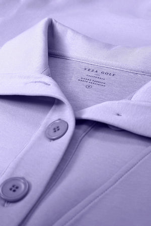 Convertible Collar Golf Vest - Lavender
