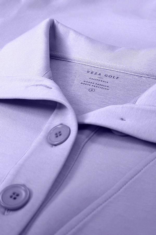Convertible Collar Golf Vest - Lavender