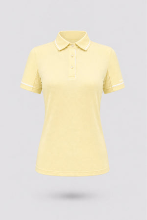 The Sculpt Golf Polo - Yellow
