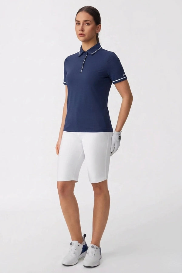 The Sculpt Golf Polo - Navy