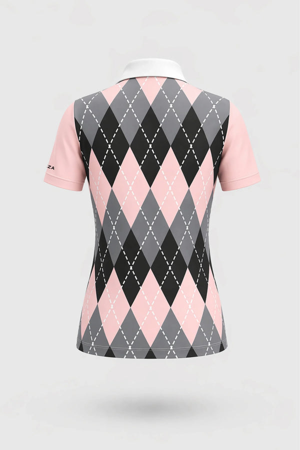The Sculpt Golf Polo - Argyle