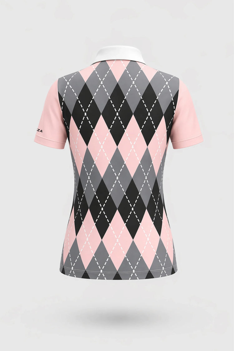 The Sculpt Golf Polo - Argyle