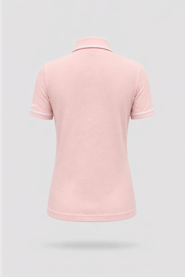 The Sculpt Golf Polo - Pink