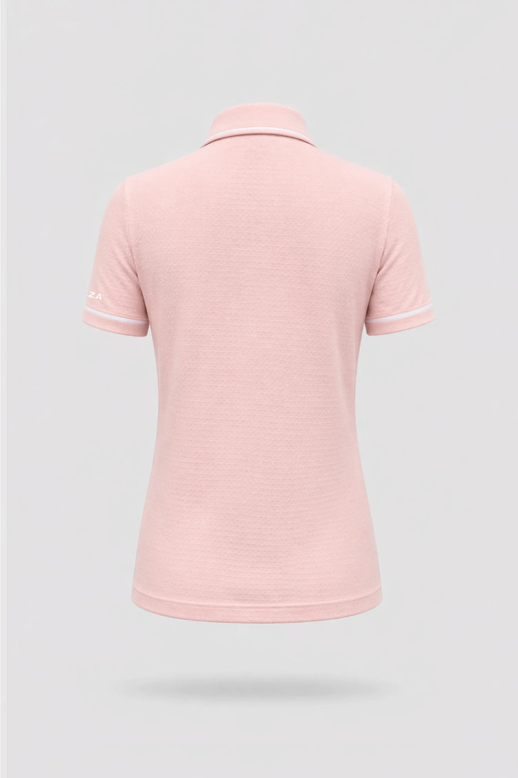 The Sculpt Golf Polo - Pink