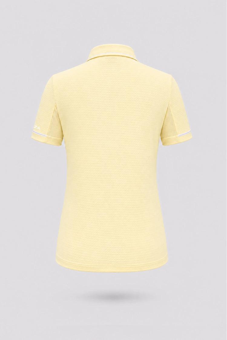 The Sculpt Golf Polo - Yellow