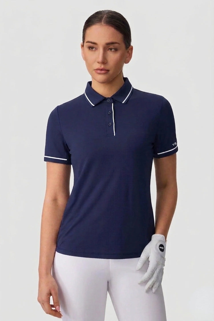 The Sculpt Golf Polo - Navy