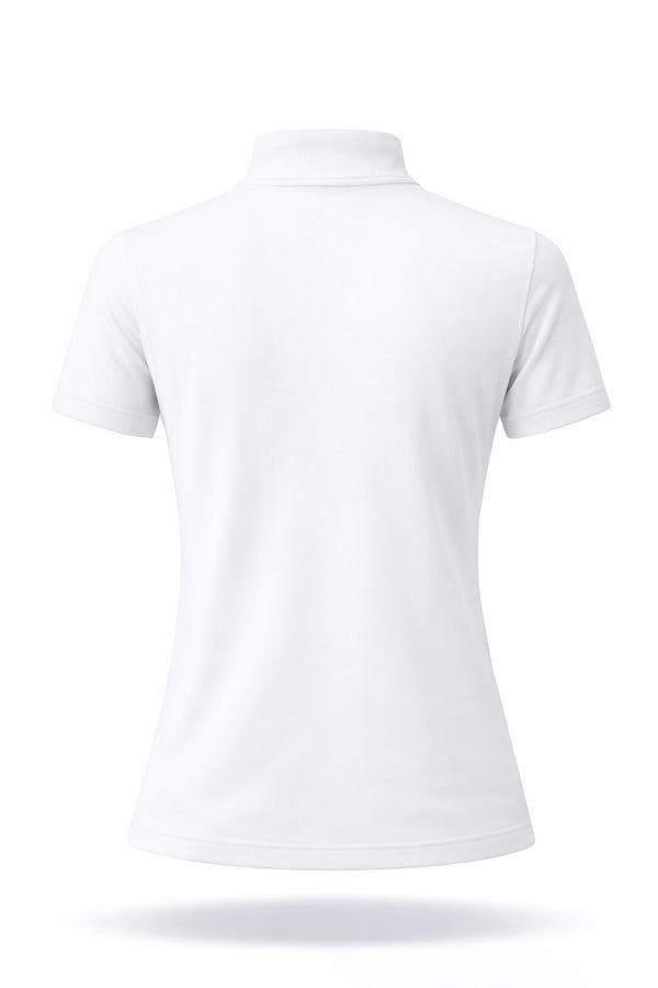 The Contour Zip Top - White