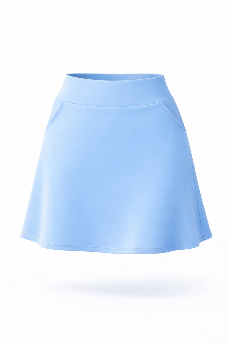 Women’s Smooth A-Line Active UPF 50+ Skort 17" - Periwinkle Blue